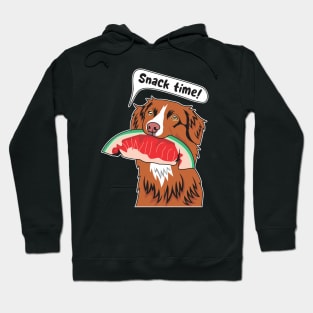 Toller Eating A Watermelon Hoodie